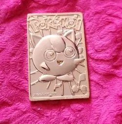 VTG 1999 Pokemon Burger King Limited Edition 23K Gold Plated Jigglypuff Card COA - Image 4