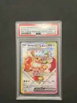 Pokemon TCG Eevee EX 174 Prismatic Evolutions Black Star Promo Card Psa 10 - Image 1