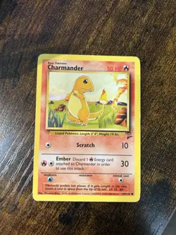 Charmander 69/130 Base Set 2 Common WOTC Pokemon Card - Image 2