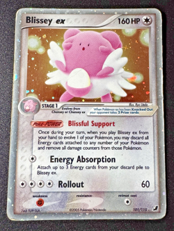 Blissey ex 101/115 EX Unseen Forces Pokemon Card Holo Foil Rare HP - Image 1