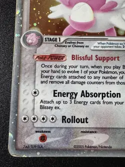 Blissey ex 101/115 EX Unseen Forces Pokemon Card Holo Foil Rare HP - Image 5