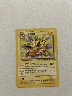 Pokemon TCG Jolteon Jungle Card 20/64 Regular Rare Non-Holo - Image 1