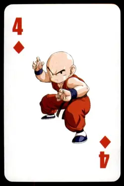 2016 Dragon Ball Z Funimation Poker Cards Krillin (Power) English #4 - Image 1
