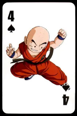 2016 Dragon Ball Z Funimation Poker Cards Krillin (Kick) English #4 - Image 1