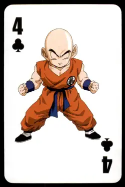 2016 Dragon Ball Z Funimation Poker Cards Krillin English #4 - Image 1