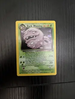 Pokemon Dark Weezing 14/82 Team Rocket Holo Rare Card NM - Image 2