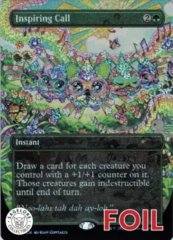 MTG Inspiring Call (Confetti Foil) (2328) | NM Foil | Secret Lair Furby {SLD} - Image 1