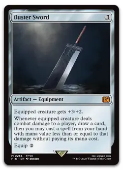 Buster Sword #255 (NM) Final Fantasy FIN Magic MTG - Image 1