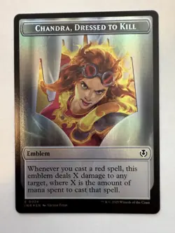 Chandra, Dressed to Kill (24) Emblem Human (14) Token MTG Innistrad Remastered - Image 2