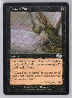 1x Rain of Filth - Urza's Saga - Near Mint - Image 1
