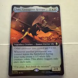 1x - Suki, Courageous Rescuer - FOIL EXTENDED ART - Avatar: The Last Airbender - Image 1