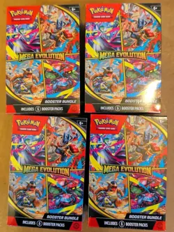 Pokemon MEGA EVOLUTION 6 Pack Booster Bundle LOT OF 4 - Image 1
