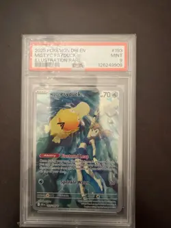 2025 POKEMON DRI EN-DESTINED RIVALS ILLUSTRATION RARE #193 MISTY'S PSYDUCK PSA 9 - Image 1