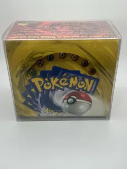 POKEMON 1999 BASE SET (GREEN WING) WIZARDS OF THE COAST EMPTY BOOSTER BOX MINT! - Image 1