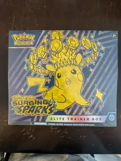 Pokemon TCG Scarlet & Violet Surging Sparks Pokemon Sealed Elite Trainer Box ETB - Image 1
