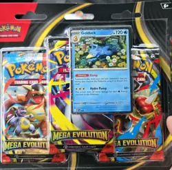 Pokemon - Mega Evolution 3 Pack Blisters (Golduck) Set of 3 SEALED - Image 2