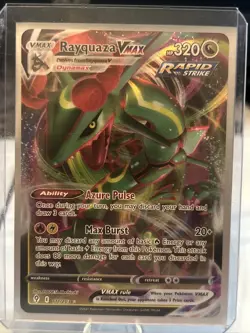 Pokemon TCG Rayquaza VMAX Evolving Skies 111/203 Holo Ultra Rare Mint - Image 1