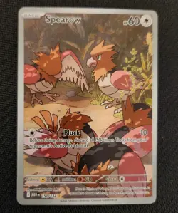 Pokemon Spearow 151/132 Me01: Mega Evolution - Illustration Rare - SIR - Image 1