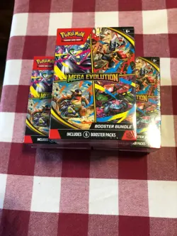 Pokemon Mega Evolution Booster Bundle x 3 Lot Factory Sealed -18 Booster Packs - Image 1