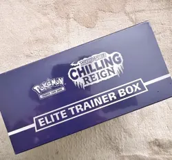 Pokemon TCG Chilling Reign Elite Trainer Box Sword & Shield SEAL Rip See Pic - Image 3