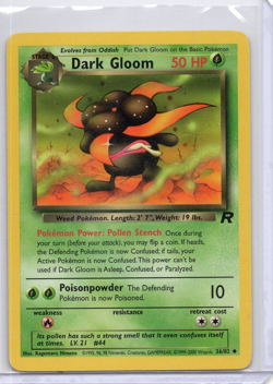 Dark Gloom 36/82 Team Rocket Uncommon Pokemon TCG WOTC LP - Image 1