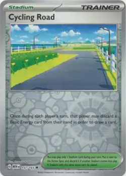 CYCLING ROAD 157/165 151 POKEMON ENGLISH (REVERSE HOLO, NM) - Image 1