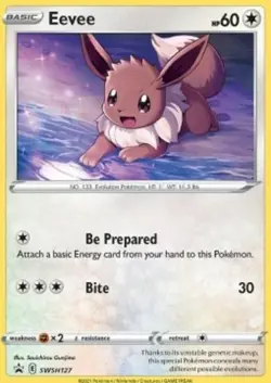 Lightly Played Eevee - SWSH127 - SWSH Black Star Promos Pokemon SWSH Black Star - Image 1