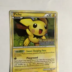 Pokemon TCG • Pichu • Prerelease 28/123 • HeartGold SoulSilver • NM Stamped Holo - Image 2