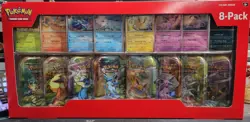 Pokemon TCG: Prismatic Evolutions 8-Pack Mini-Tin Set |Costco| Sealed - Image 1