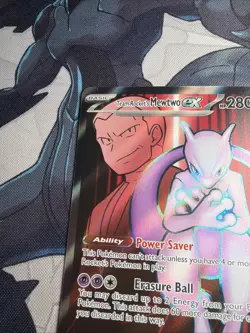 Pokemon Mewtwo EX TCG Team Rockets 213/182 Full Art Destined Rivals - Image 2