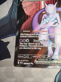 Pokemon Mewtwo EX TCG Team Rockets 213/182 Full Art Destined Rivals - Image 5
