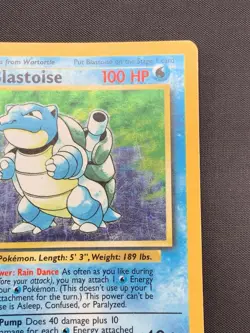 Pokemon TCG Blastoise Holo-Rare 2/102 Base Set Unlimited HP - Image 3