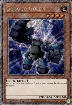 Gogogo Golem - Platinum Secret Rare 1st Edition RA04-EN152 - NM - YuGiOh - Image 1