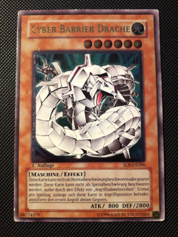 Yu-Gi-Oh! Cyber Barrier Drache, SOI-DE006, Ultimate Rare, 1.Auflage, Deutsch, LP - Image 1