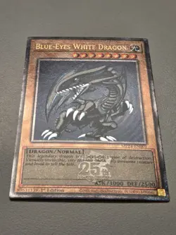 Blue-Eyes White Dragon MP24-EN001 Quarter Century Secret Rare Yugioh 1st Edition - Image 3