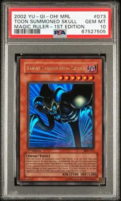 Yu-Gi-Oh! 2002 Toon Summoned Skull MRL-073 1st Edition - PSA 10 - Image 1