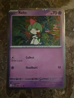 Ralts 058/132 Cosmos Holo Mega Evolution Promo Pokemon Card - Image 1