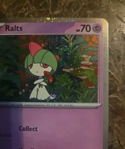 Ralts 058/132 Cosmos Holo Mega Evolution Promo Pokemon Card - Image 3