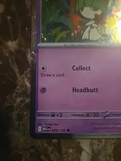 Ralts 058/132 Cosmos Holo Mega Evolution Promo Pokemon Card - Image 5