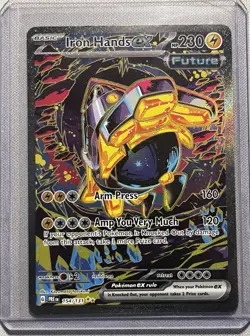 Pokemon TCG Iron Hands EX Prismatic Evolutions Card 154/131 NM Condition - Image 1