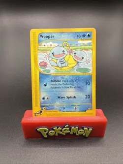 Wooper 117/147 Aquapolis Regular Pokemon Card Moderately Played MP - Image 1