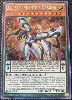 All-Eyes Phantom Dragon BLHR-EN043 Battles of Legend - Yugioh Card - Image 1