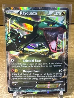 Rayquaza EX - 85/124 - Dragons Exalted - Ultra Rare Pokemon EX Card - MP - Image 1