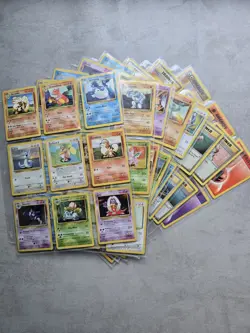 ?? Complete Common Uncommon Base set Pokemon Cards original 1999 WOTC TCG - Image 1