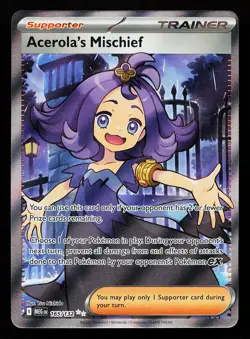 Acerola's Mischief 165/132 Ultra Rare Mega Evolution Pokemon Card - Image 1