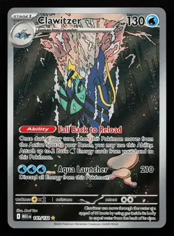 Clawitzer 141/132 Illustration Rare Mega Evolution Pokemon Card - Image 1