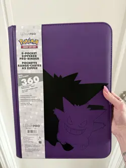 Pokemon TCG Card Game Elite Gengar 9-Pocket Zippered Ultra PRO Binder Collection - Image 1
