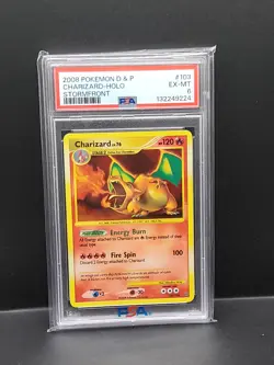Pokemon TCG Charizard Stormfront Holo Card 103/100 PSA 6 Secret Rare - Image 3