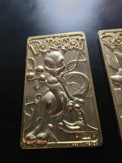 Mewtwo & Togepi 23k Gold Plated Burger King Promo Pokemon Cards - Image 2