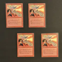 *** Pyroblast x4 Ice Age *** NM+ NEVER PLAYED MtG Magic 1995 VINTAGE FAST SHIP - Image 1